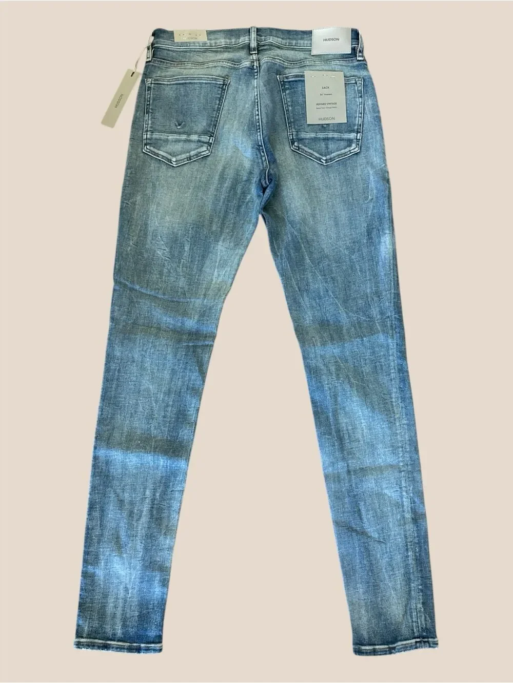 Hudson Jeans Zack Refined Vintage Skinny National Wash Size 32 x 34 NWT
